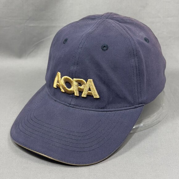 AOPA Strapback Cap Hat Blue Baseball Aircraft Owners Pilot Fly Dad Plane Mens - Picture 1 of 13